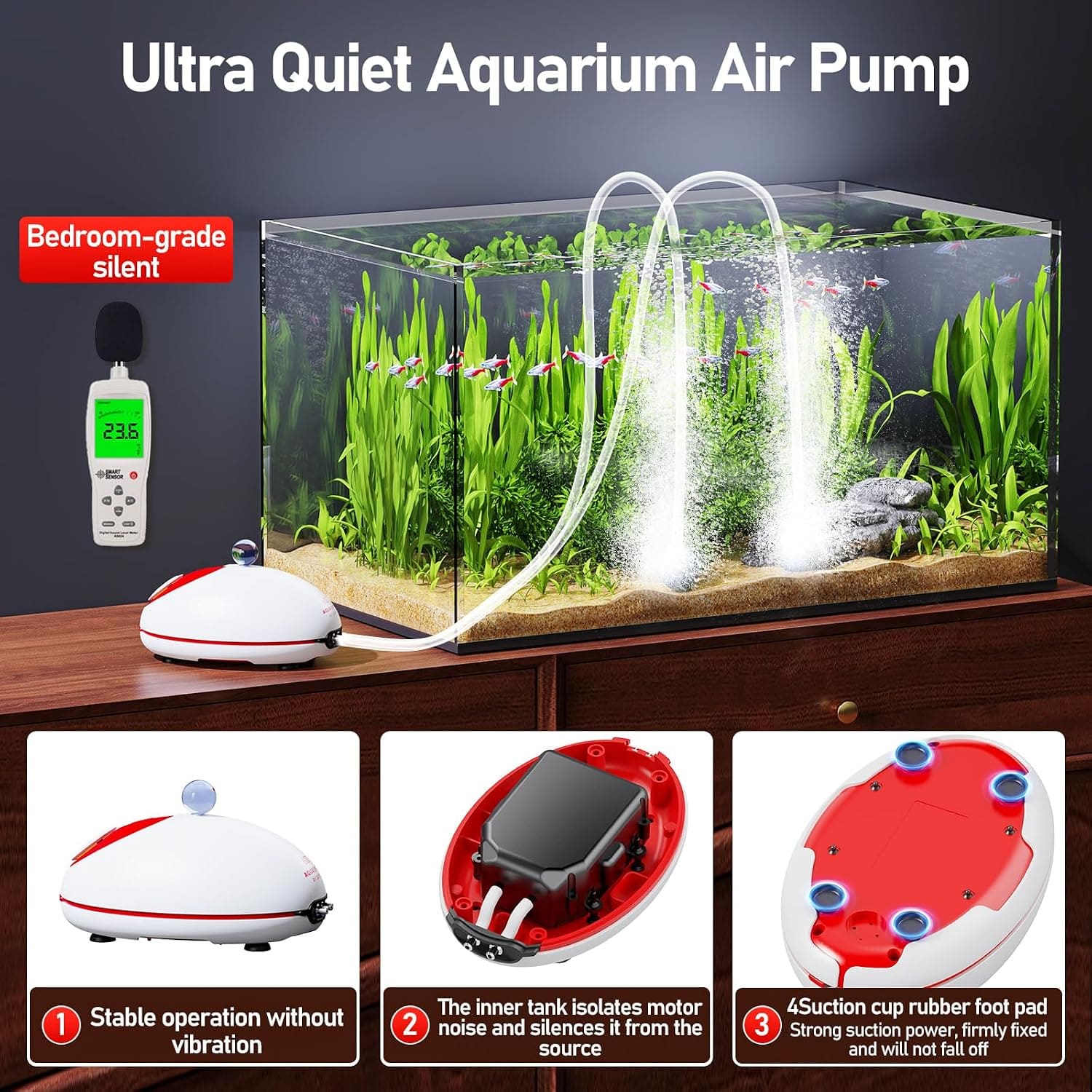 AQUASMITH JF Series Corded Dual-Motor Air Pump