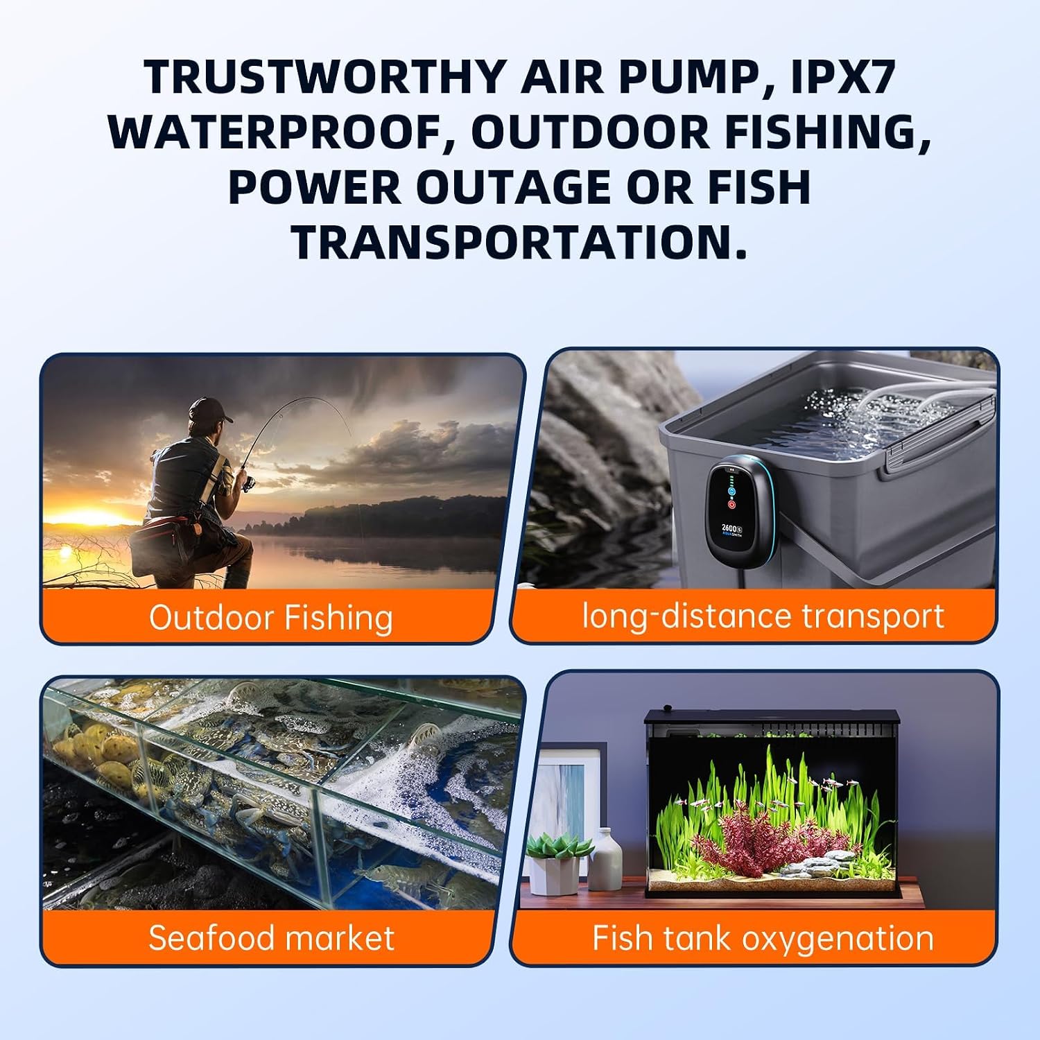 AQUASMITH Rechargeable Battery Air Pumps